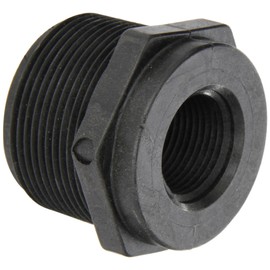Banjo RB150-075 Polypropylene Pipe Fitting, Reducing Bushing, Schedule 80, 1-1/2 NPT Male x 3/4" NPT Female