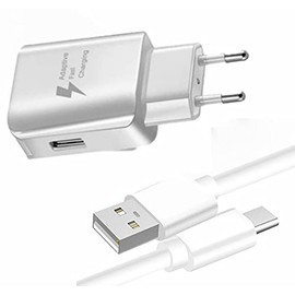 Super Pack Charger + Cable for Motorola Moto G Power Fast Charger, Ultra Powerful and Fast New Generation 3A with Type C Cable for Charging / Data Transfer
