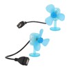 Helmet Dragonfly Fan with Light Suction Cup Propeller Fan Small