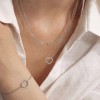 Collar Dije Corazón Plata Pareja Novia Aniversario Mujer