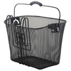 M-Wave Quick Mount Wire Basket, Black, 18.5 Liters