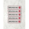 Employees Only - Stop Label Set - Pack of 5