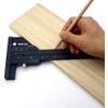 Woodworking T Ruler, Woodworking Aluminum Alloy Wood Scriber Measure Scribing