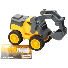 Theo Klein 2425 Volvo Power Spoon Excavator, High-Quality Excavator in Scale 1:24, Shovel with Robust Joints, Dimensions: 22.5 cm x 11.5 cm x 12.5 cm, Toy for Children from 3 Years
