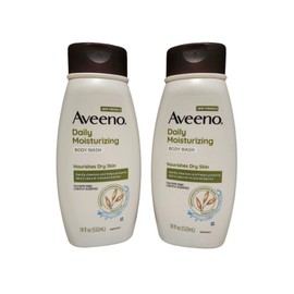 Aveeno NEW 2 Aveeno Daily Moisturizing Body Wash with Soothing Oat, 18 Oz Each