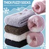 Yebing Fuzzy Socks for Women Fluffy Slipper Winter Warm Cozy