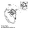 Jewmon 925 Sterling Silver Cute Animal Turtle Ring for Women