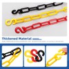 Glarks 21pcs 5Mx 6mm Plastic Chain Barrier with S Hooks,