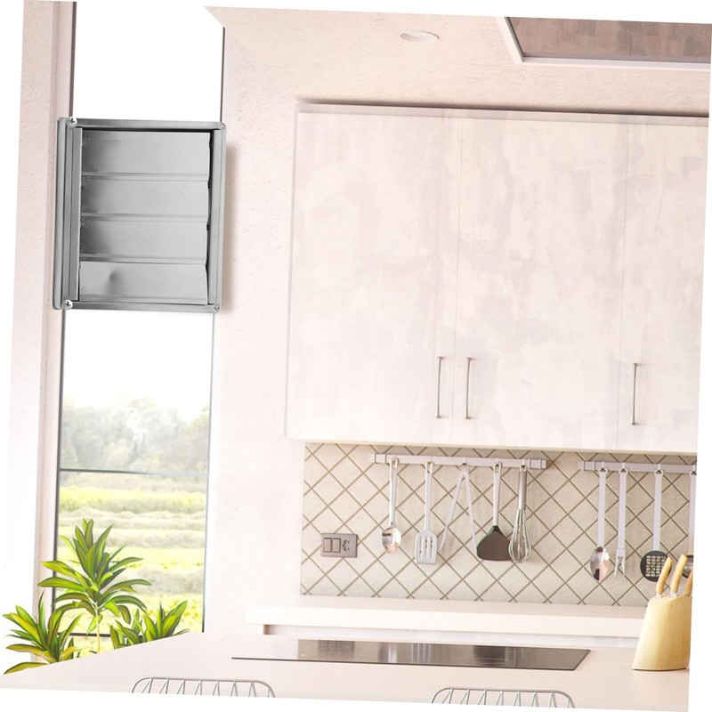 Gadpiparty Louvered Dryer Vent Cover Outdoor Stainless Steel Vent Cap