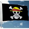 Bandera One Piece 1.5m X 90cm Luffy Piratas Roger Jolly