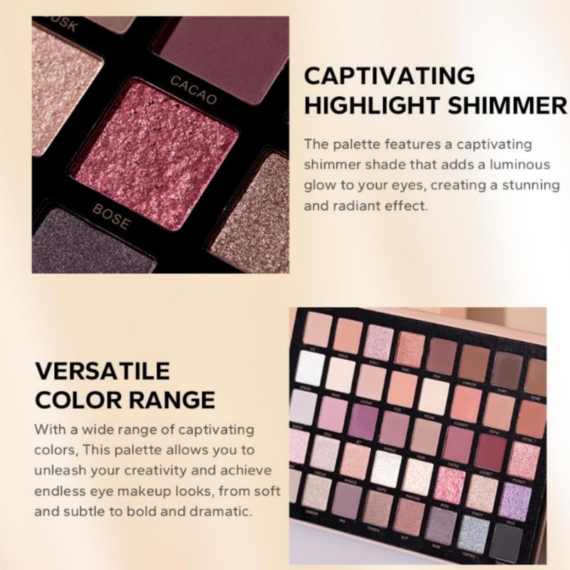 40 Colors Shimmer Smokey Eye Shadow Palette Matte Glitter Ultra