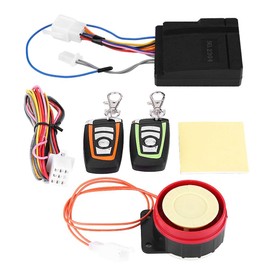 Universal Motorcycle Anti-Theft System Motorcycle Alarm System with Double Remote Controlled Engine Start, Alarm System Motorcycle Anti-Theft Kit for Motorcycle, Bicycle, Vehicle