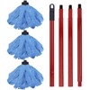 BeiLan Microfiber Mop Cloth Heads Replacements: One Mop Handle with