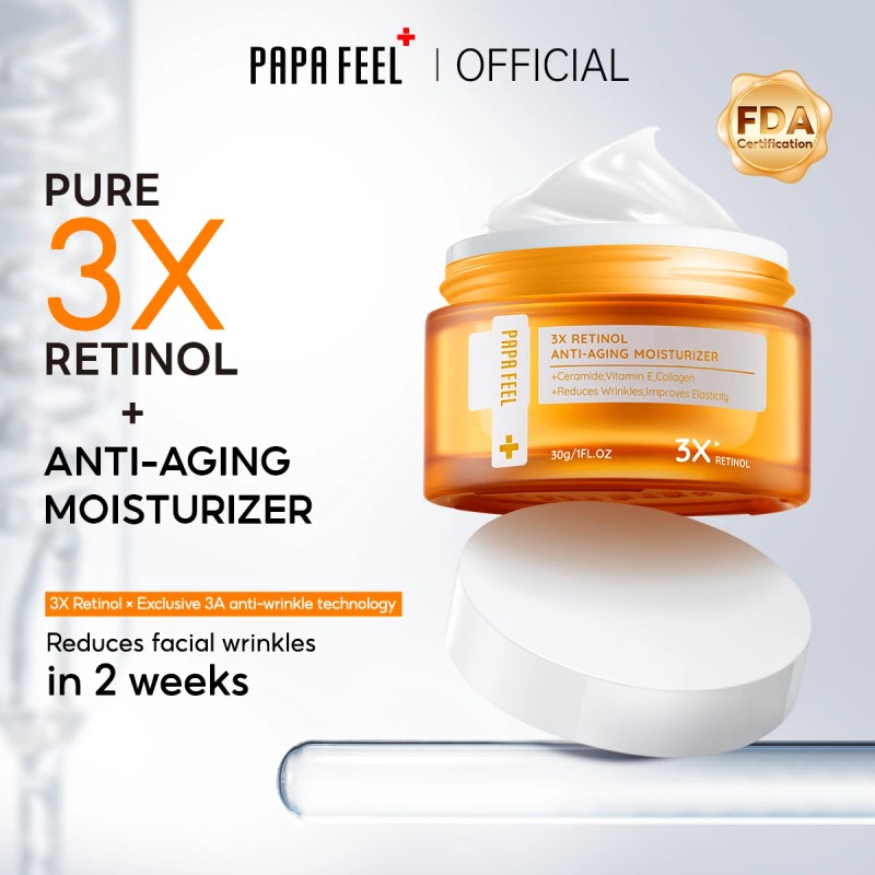 PAPA FEEL 3X Retinol Anti-Aging Moisturizer Cream Reduce Wrinkles Skin
