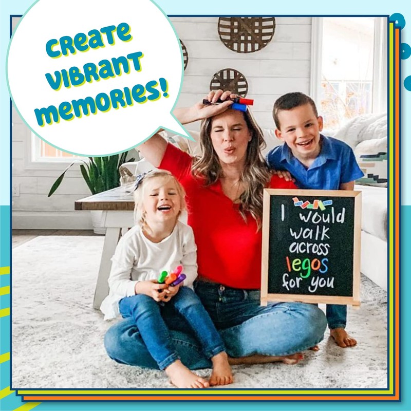 Fine Tip Chalk Pens - Pack of 10 colour markers