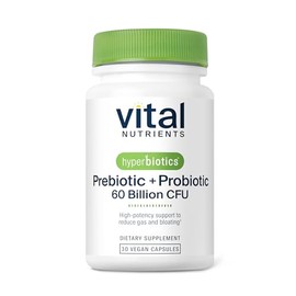 Hyperbiotics Vital Nutrients Prebiotic and Probiotic for Women and Men | 60 Billion CFU | Pre and Probiotics Supports Digestive Health, Constipation, 