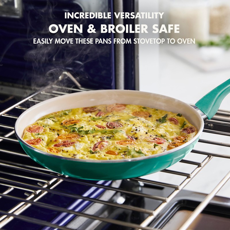 GreenPan Rio Healthy Ceramic Nonstick 8" Frying Pan Skillet and
