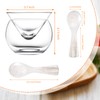 Glass Caviar Serving Set with 4 Pcs Mother of Pearl