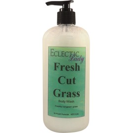 Fresh Cut Grass Body Wash by Eclectic Lady, 16 ounces