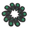 10 PCS Golf Club Head Covers Four Leaf Clover Pattern