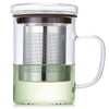 Glass Tea Cup with Infuser and Lid, 400ml Large Borosilicate