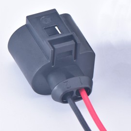 DECKBU 2 Pin 3.5mm Automotive Waterproof Wiring Harness Connector Electrical Horn Plug 1J0973722 for VW Jetta Golf GTI MK4