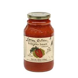 Cucina Antica - Tomato Basil Pasta Sauce - 25oz (Pack of 6) -Non GMO, Whole 30 Approved, Gluten Free