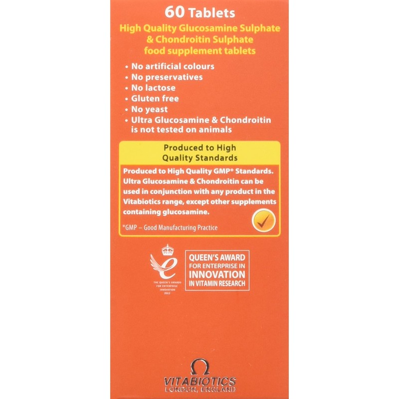 Vitabiotics Ultra Glucosamine and Chondroitin - 60 Tablets