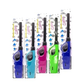Elite Brands USA Refillable Butane Long Neck Utility Lighters Multi-Purpose 5-Pack