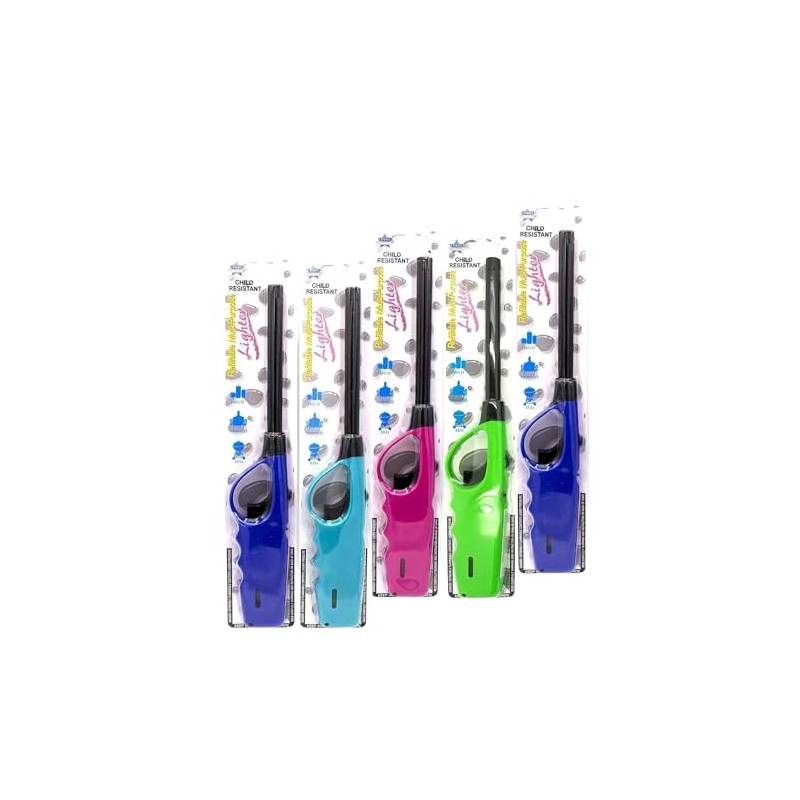 Elite Brands USA Refillable Butane Long Neck Utility Lighters Multi-Purpose