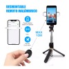 Holaya Palo Selfie Trípode Bluetooth Stick Control Remoto Negro