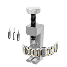 plastific Professional Watch Back Case Opener Spanner Remover Repair Tool, Watch Back Remover Tool, Metal Adjustable Rectangle Watch Back Case Cover Press Closer & Opener