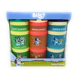 Whiskware Portable Snacking Made Easy, Snack Containers for Kids,Bluey