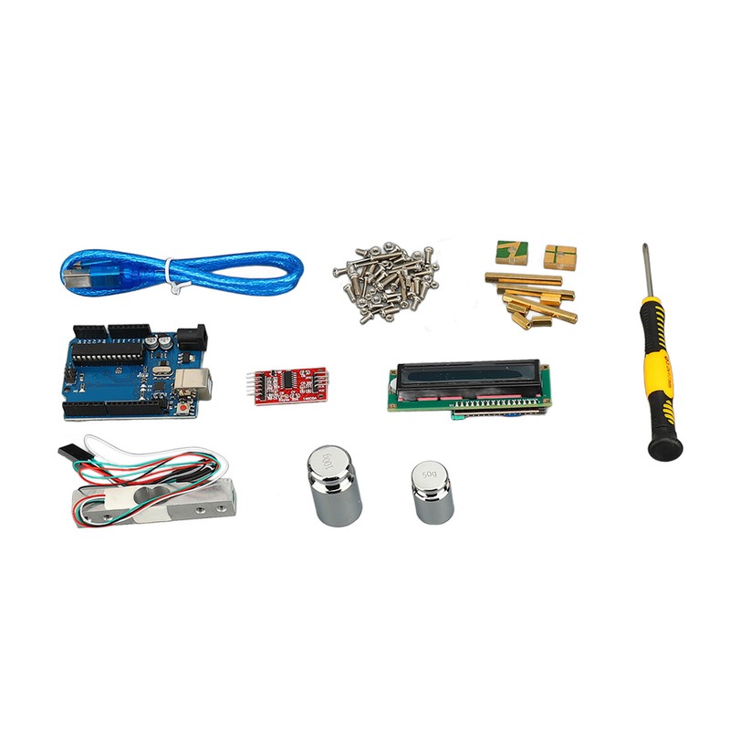 Electronic Scale Development Board Kit 1602 LCD Display 5KG Load