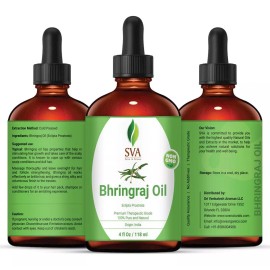 Sva Organics Bhringraj Oil (118 Ml, 4 Oz) - Garantizado 100%
