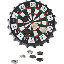 Framan Magnetic Dartboard with Bottle Caps instead of Darts