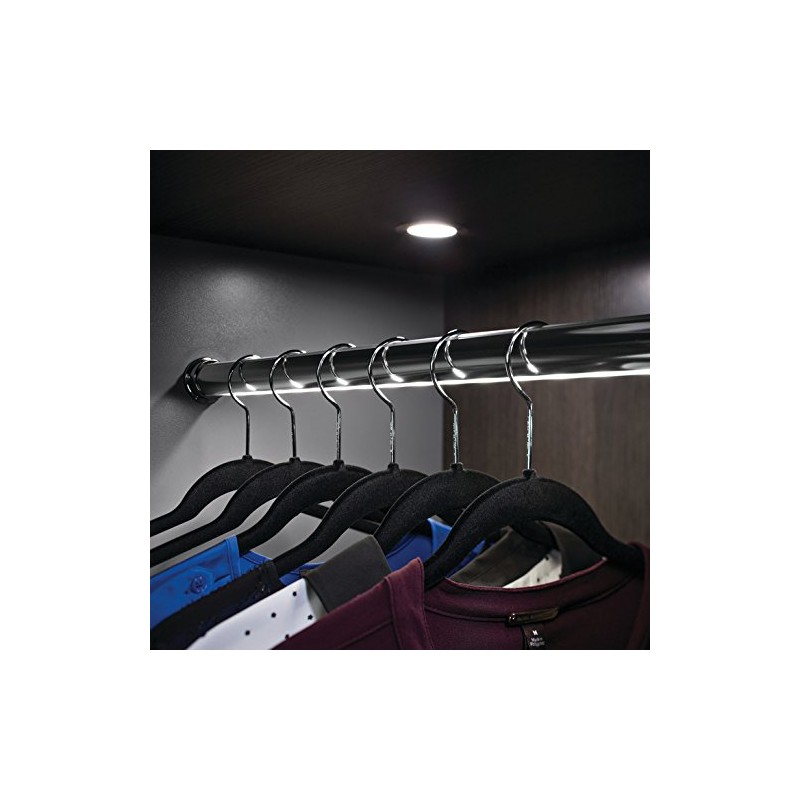 Closet Rod with LED Complete Kit (Matt aluminum, Length 30")