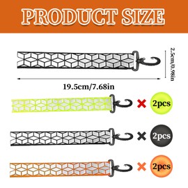 Pack of 6 reflectors pendants, children's reflector backpack, school bag for clothing, reflective reflective, reflective adults, pram light reflective, for school bag, backpack, jogging