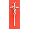 Pope John Paul II Signature Pewter Pastoral Wall Cross, 4",