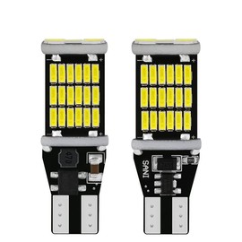 912 921 LED Bulb for Backup Reverse Center High Mount Stop Light Bulbs Error Free T15 906 922 W16W Bulbs 6000K White (2-Pack)
