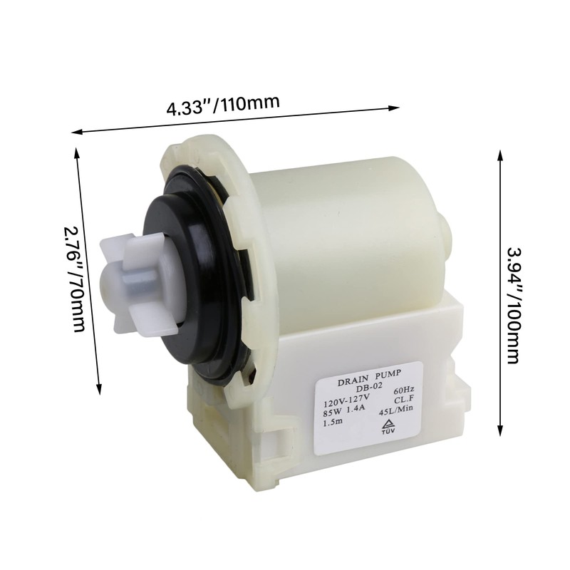 Washer Drain Pump Washing Machines Replacement for 8540024 W10117829 WPW10730972