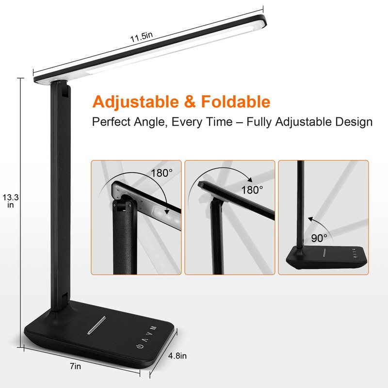 shinelife LED Desk Lamp for Office Home, Bright Desk Light