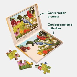 Relish Large Piece Puzzles for Seniors, 13 Piece Summer Birds Jigsaw Puzzle, Dementia Products for Elderly