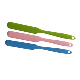 3 Pack Non-stick Wax Spatulas Silicone Body Hair Removal Sticks Spatula Reusable Waxing Applicator Scraper Hard Wax Sticks for Home Salon Use (Pink, Blue, Green)