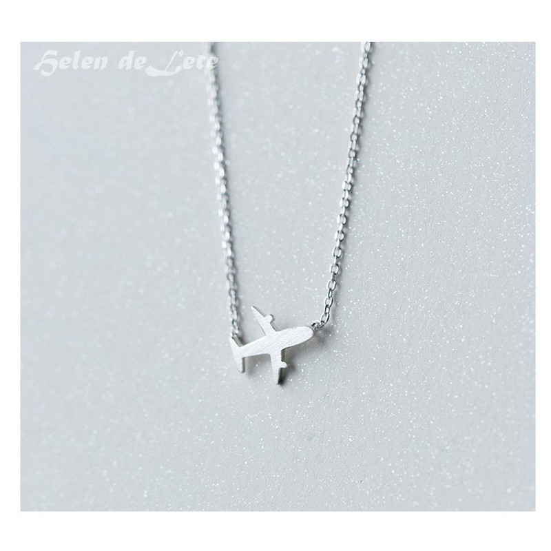 Helen de Lete Original Frosted Small Plane 925 Sterling Silver