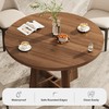 Round Dining Table for 4, Wooden Dining Room Table, Circle