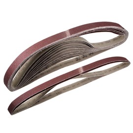 sourcing map 1-inch X 42-inch(25mm X 1065mm) Sanding Belt 60 Grit Aluminum Oxide 12pcs