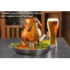 Tellshun Beer Can Chicken Holder, 12 Inch Stainless Steel Grill,