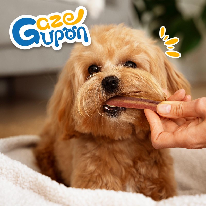 gazeupon Dog Jerky Treats,Triple Flavored Meat Strips for Dogs,Healthy Training
