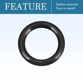 QUARKZMAN Nitrile Rubber Rings Washer 13 mm x 10 mm x 1.5 mm for Tap Plumbers Repair Seal Connection, Black Pack of 50